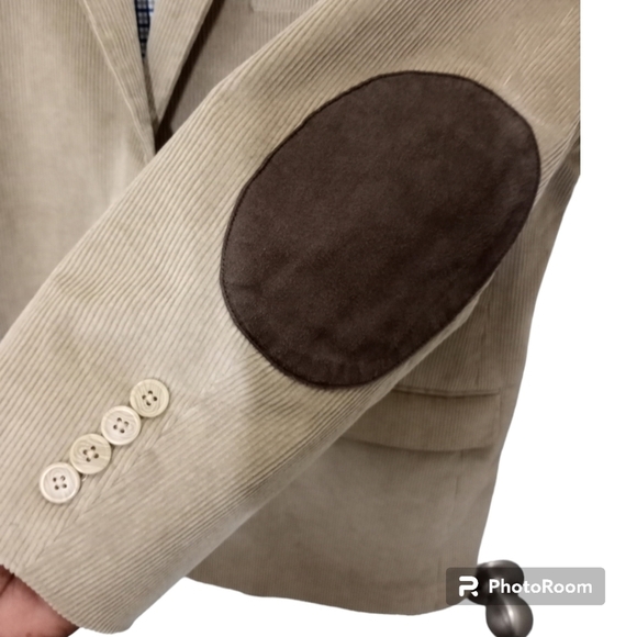 Saddlebred Corduroy Tan Blazer Size 44R - Picture 3 of 12